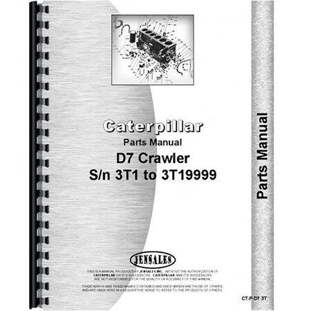 Fits Caterpillar D7 Crawler Parts Manual New 3T13T19999